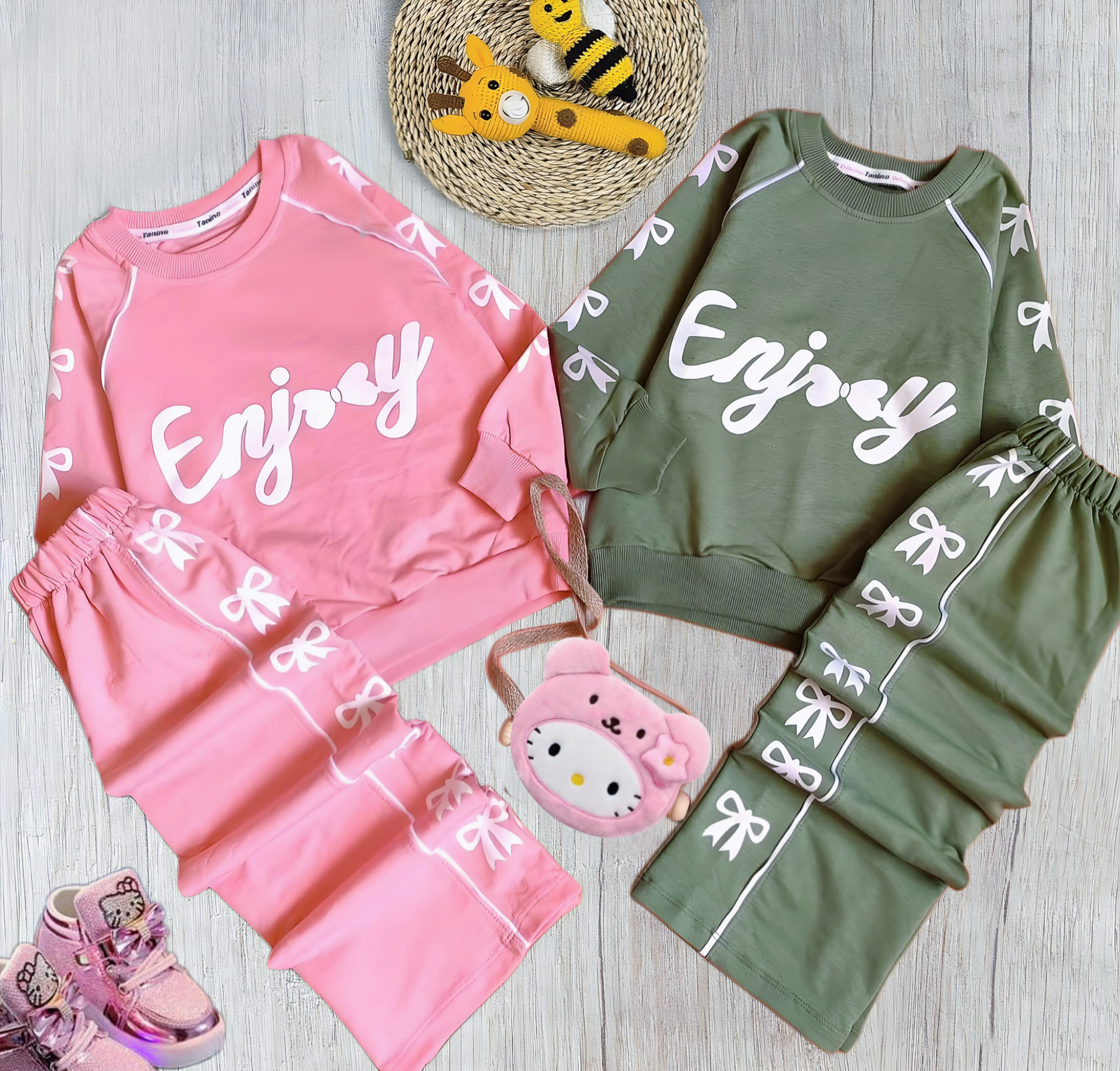 ست دخترانه پاپیونی enjoy