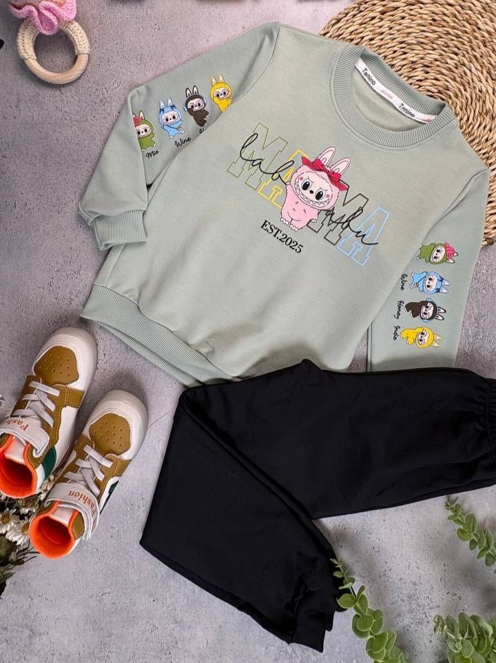 بلوز شلوار دخترانه طرح لبوبو