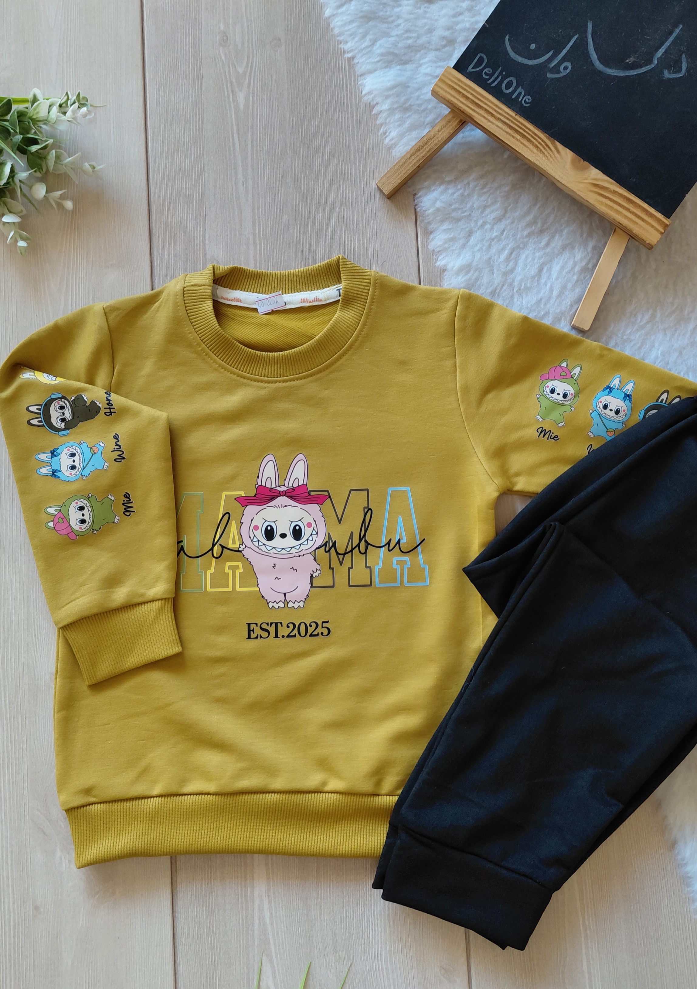 بلوز شلوار دخترانه طرح لبوبو