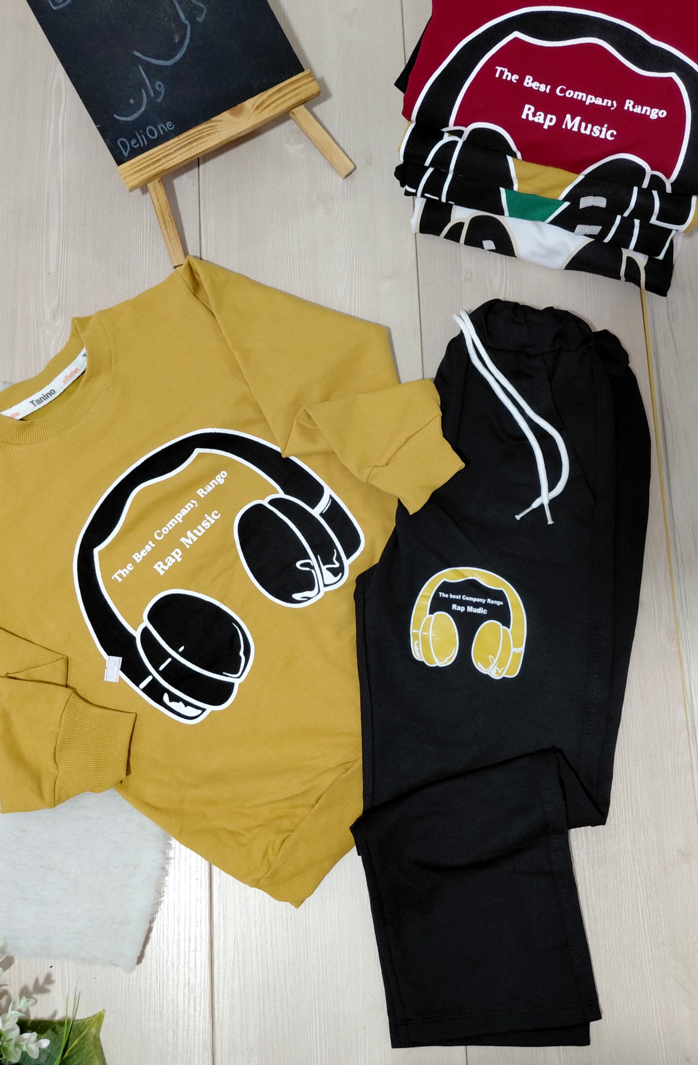 بلوز شلوار پسرانه طرح هدفون