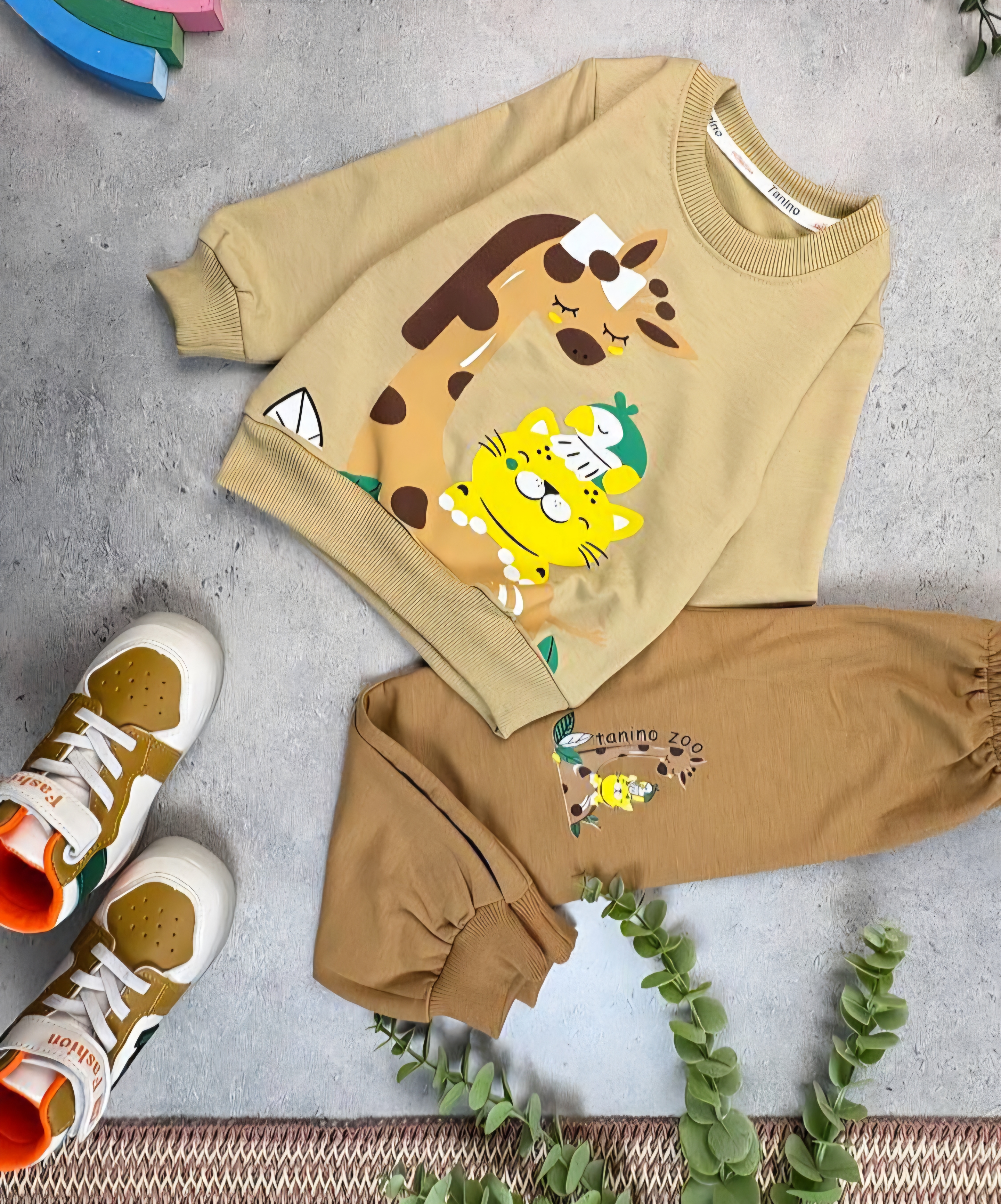 ست بلوز شلوار پسرانه حیوانات